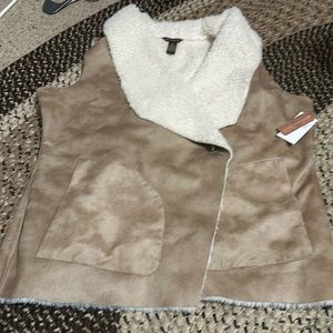 Vest bit&bridle women’s suede n fur “faux”